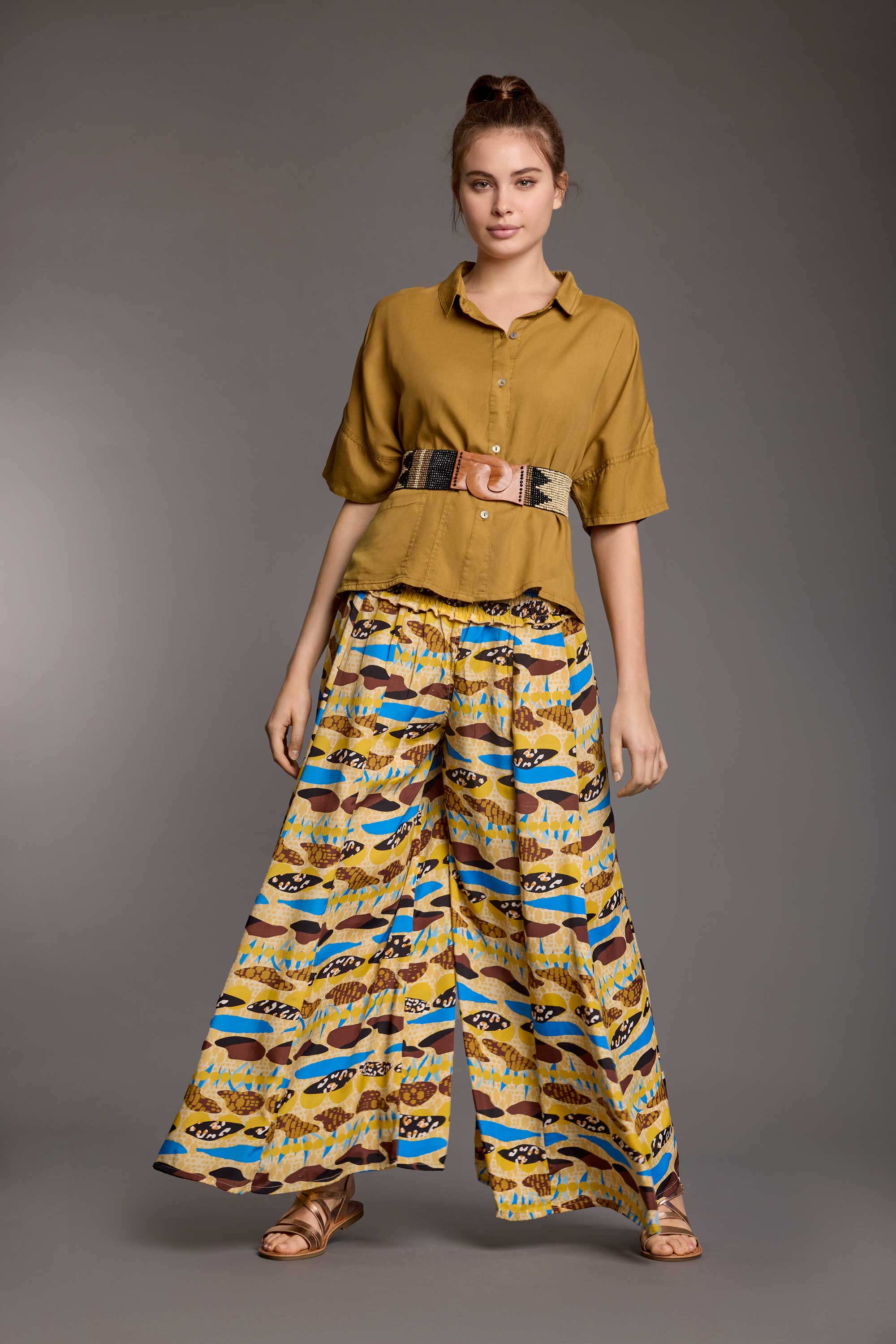 PANTALONI A GAMBA LARGA WENDY - Image 3