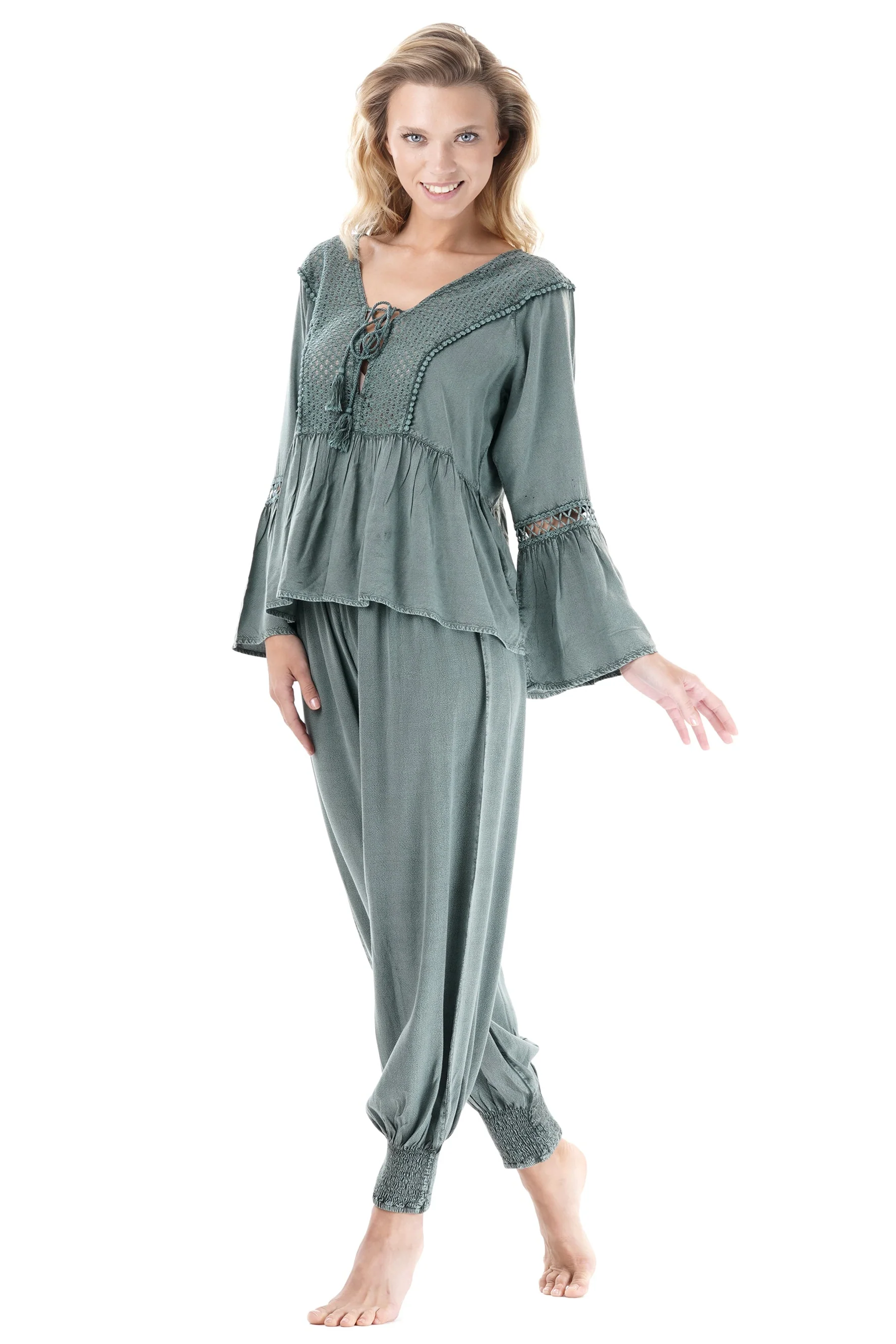 PANTALONI CON ELASTICO IN VITA - Image 6