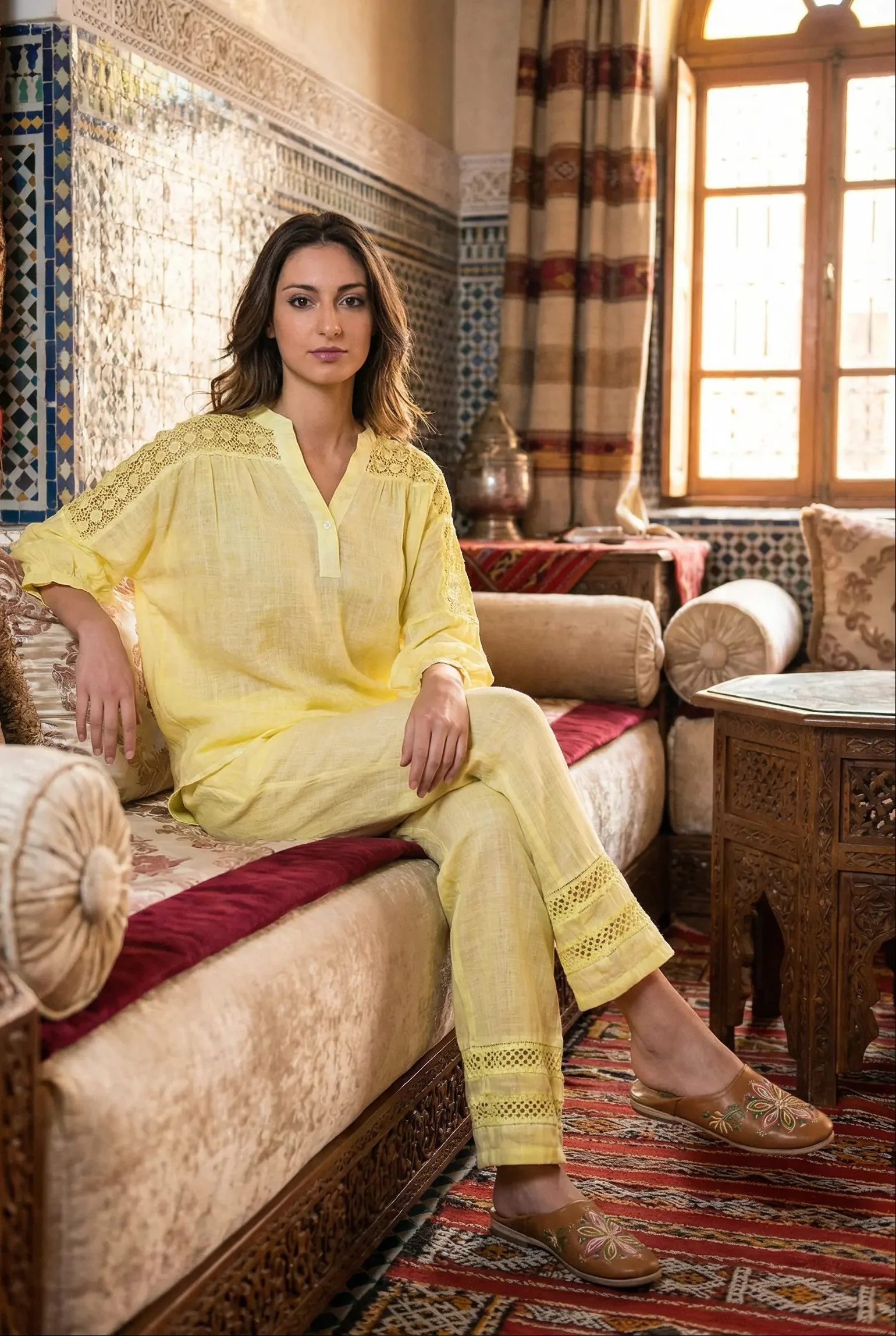 PANTALONI CON INTARSI - Image 3
