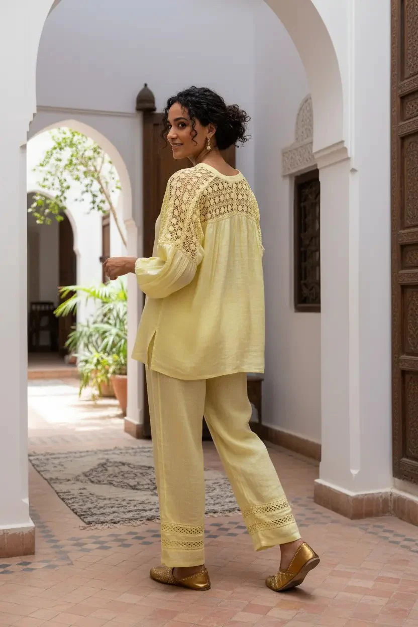 PANTALONI CON INTARSI - Image 4