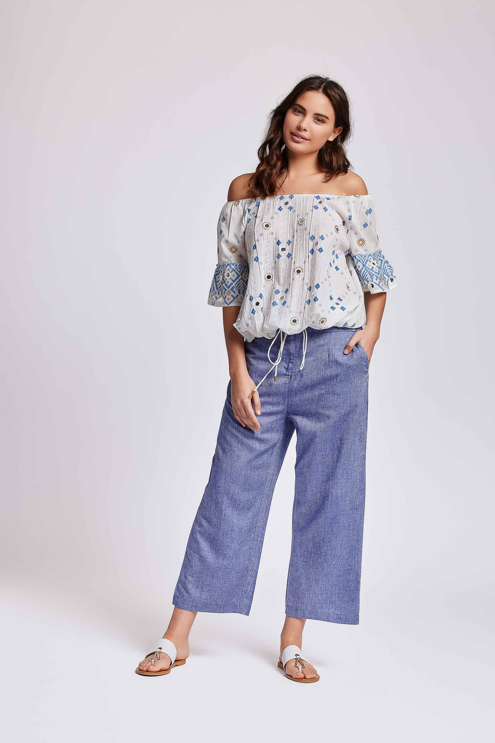 PANTALONI GAMBA DRITTA IN LINO NAOMI - Image 8