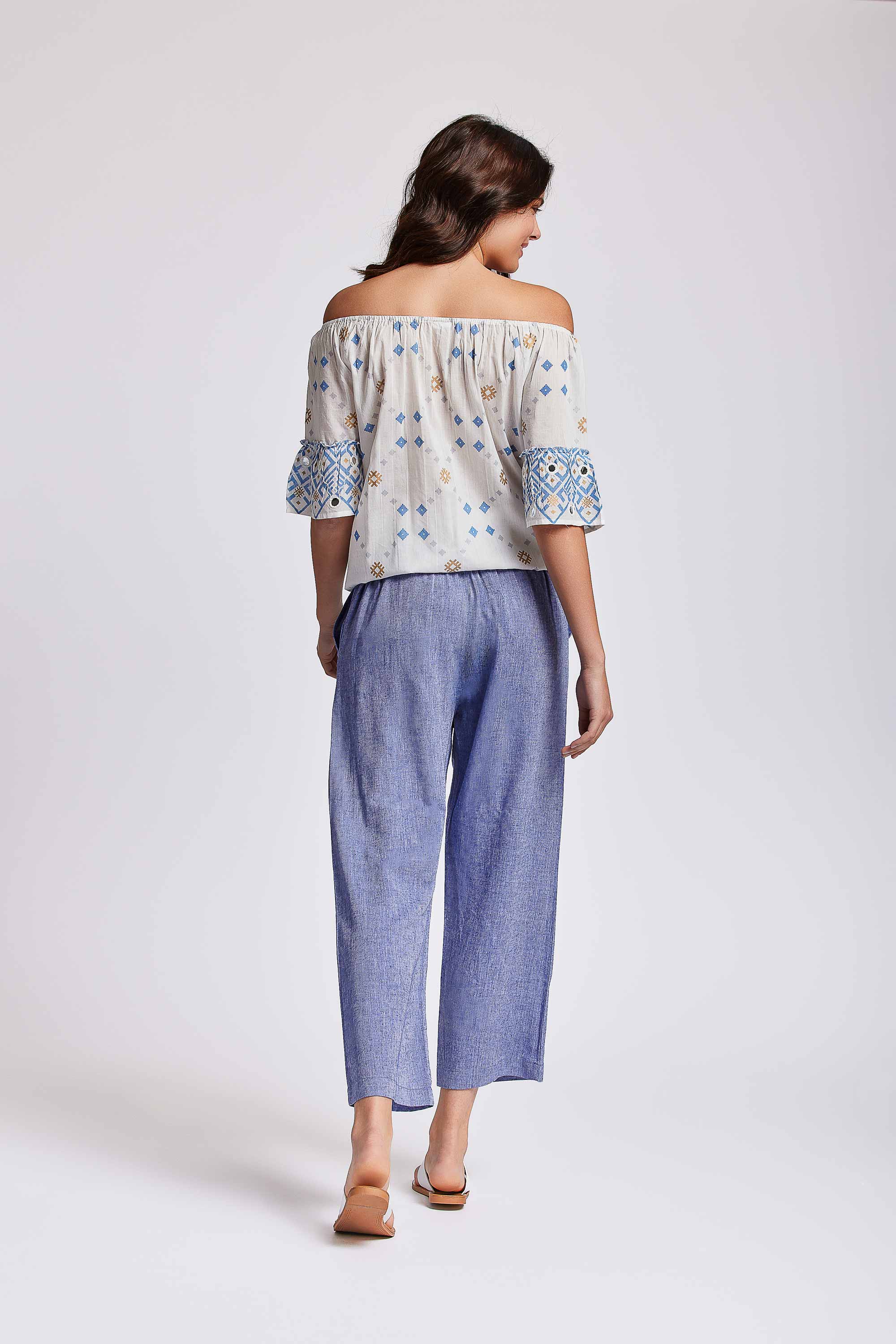 PANTALONI GAMBA DRITTA IN LINO NAOMI - Image 9