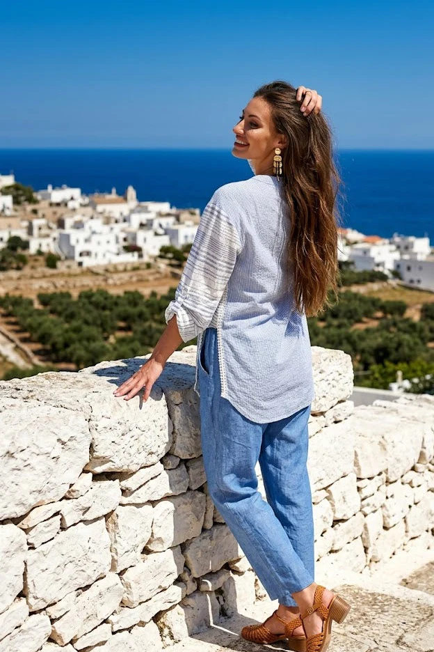 PANTALONI IN PURO LINO - Image 2