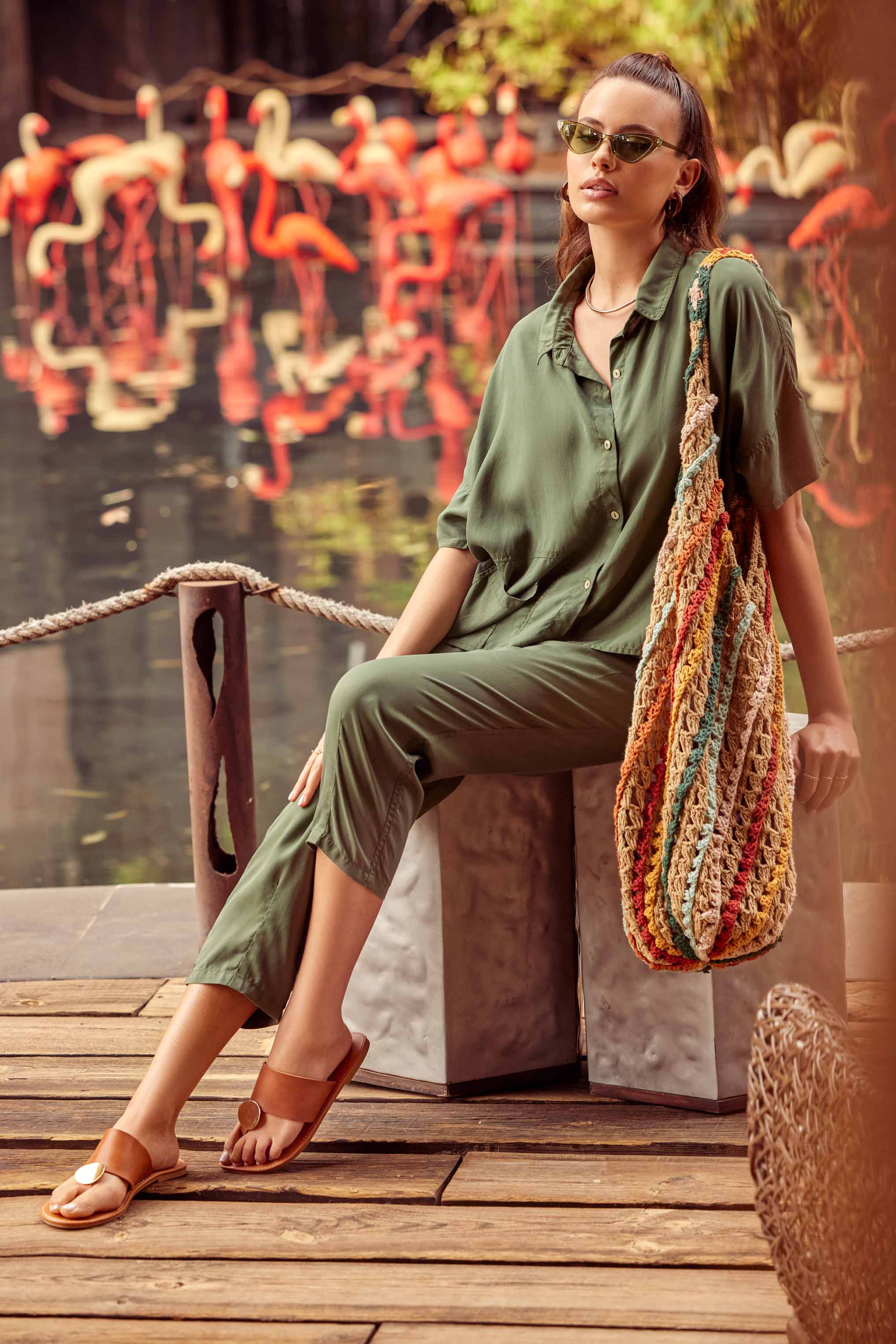 PANTALONI IN TENCEL CLARA - Image 7