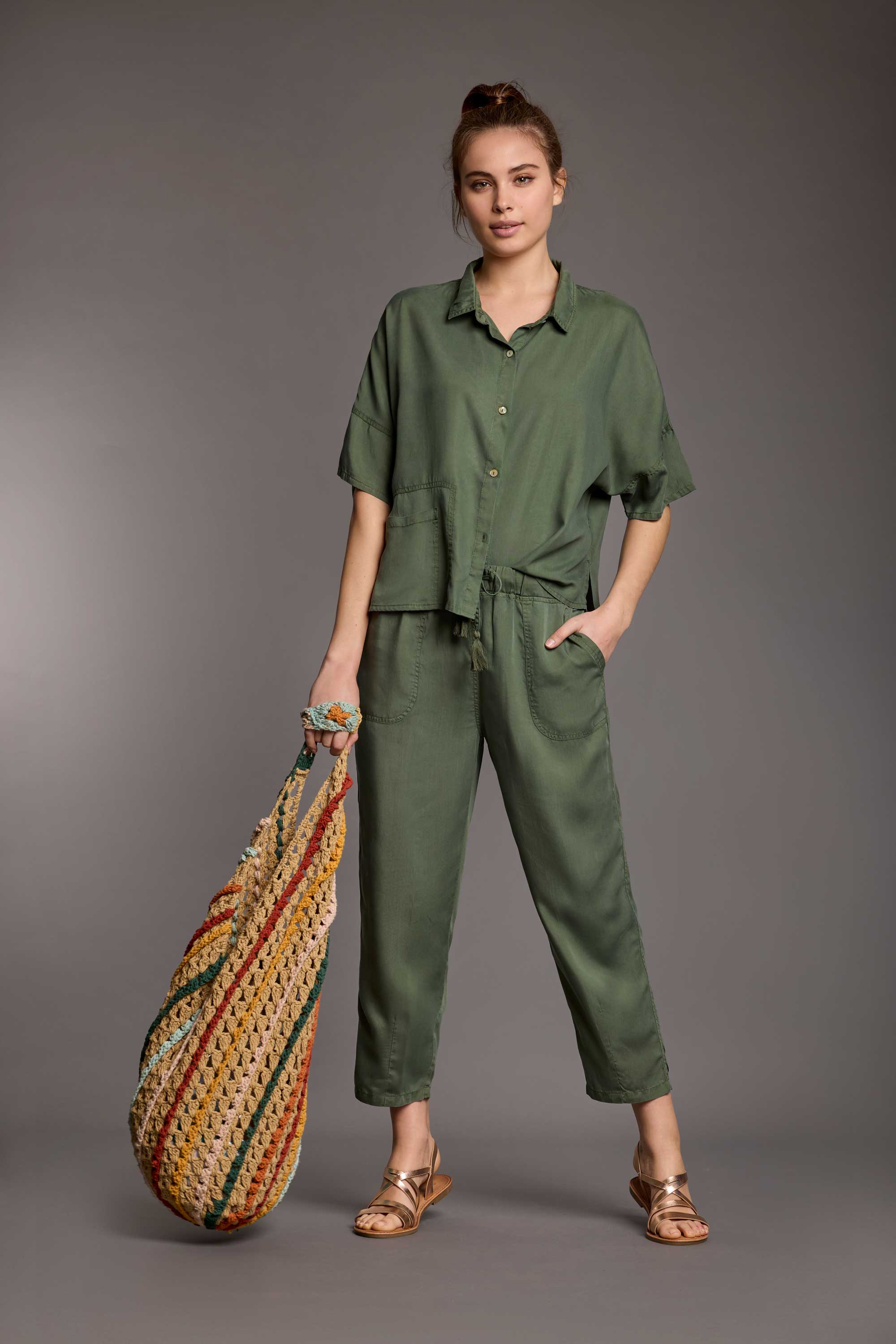 PANTALONI IN TENCEL CLARA - Image 8