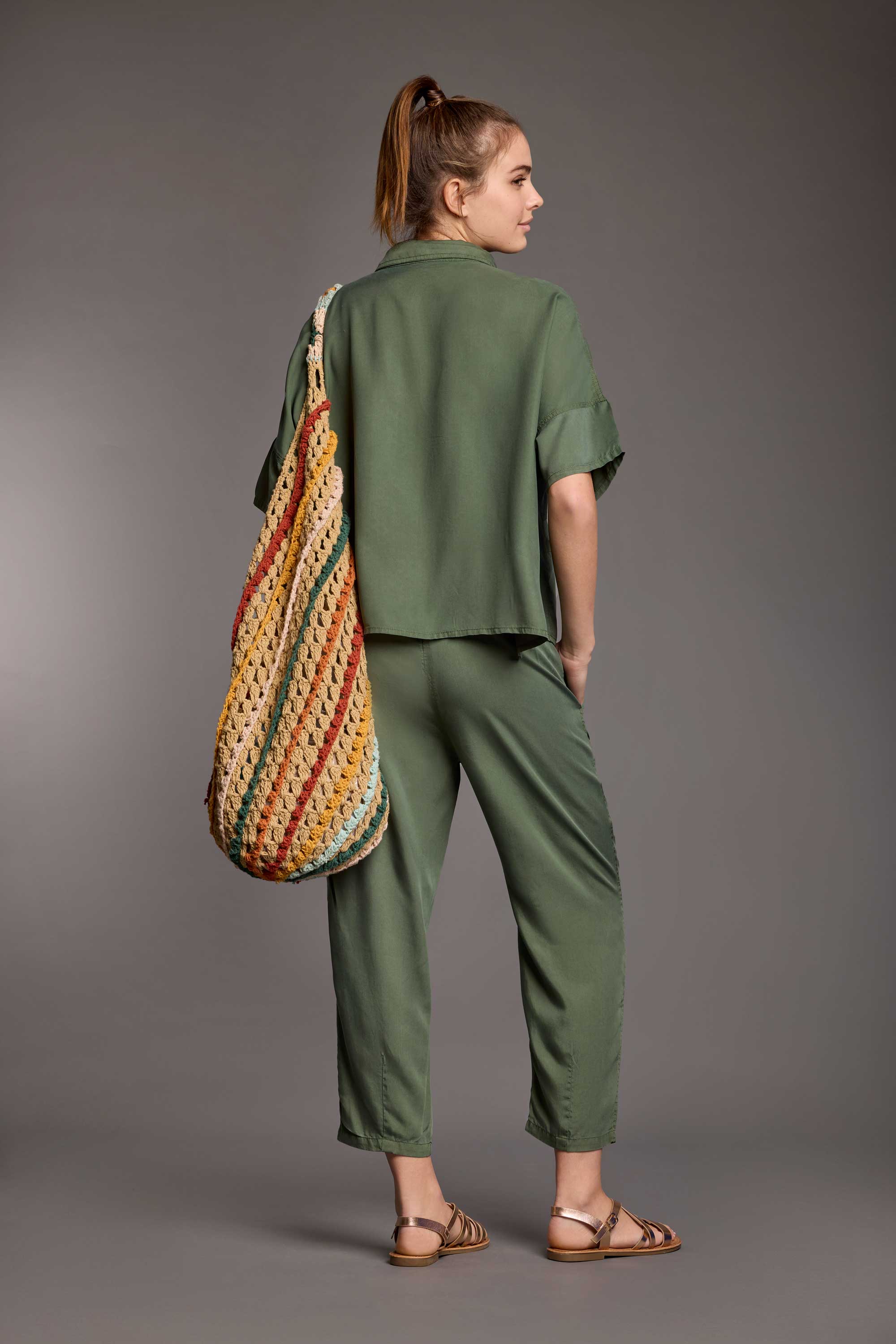 PANTALONI IN TENCEL CLARA - Image 9