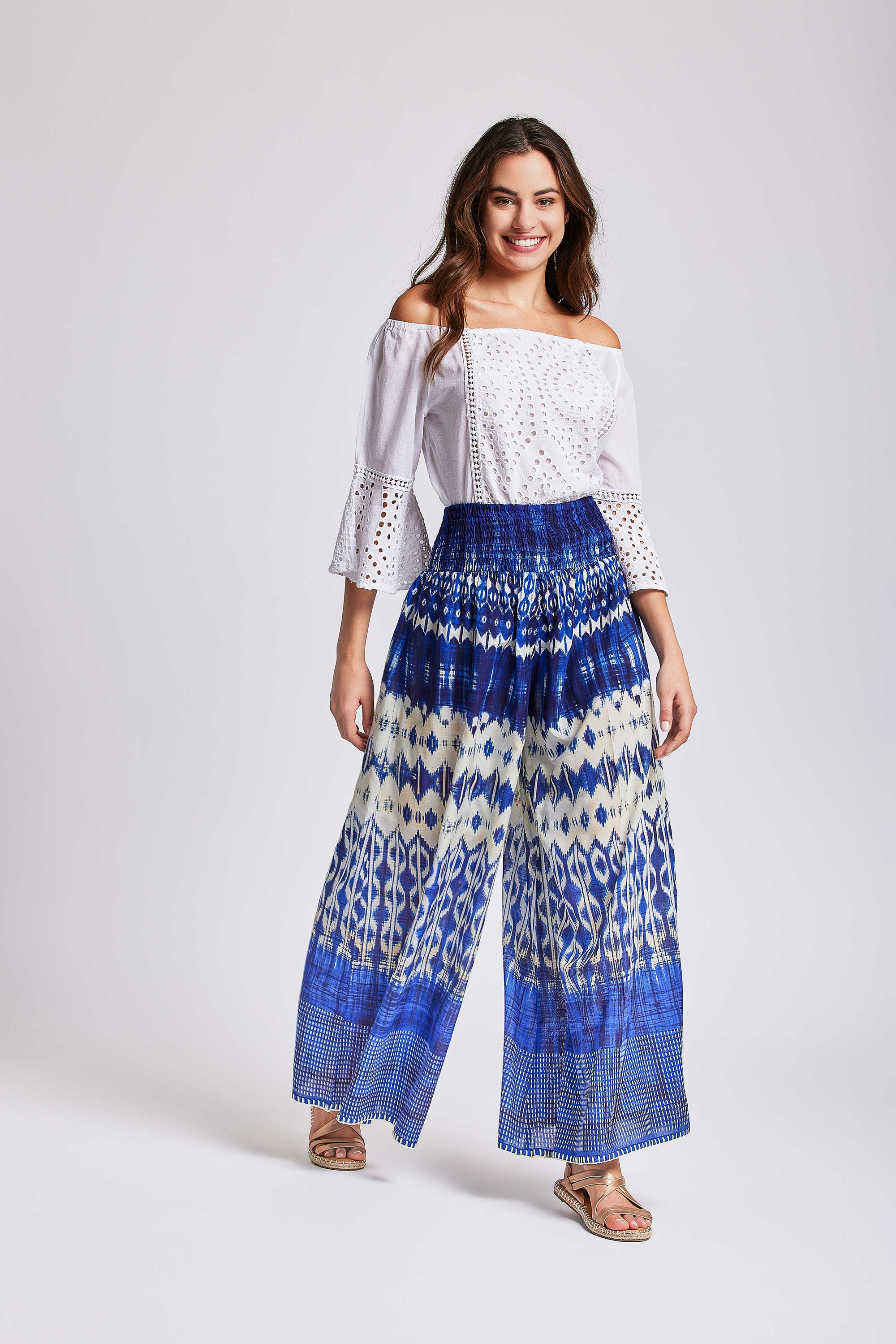 PANTALONI PALAZZO FANTASIA MARBELLA - Image 3
