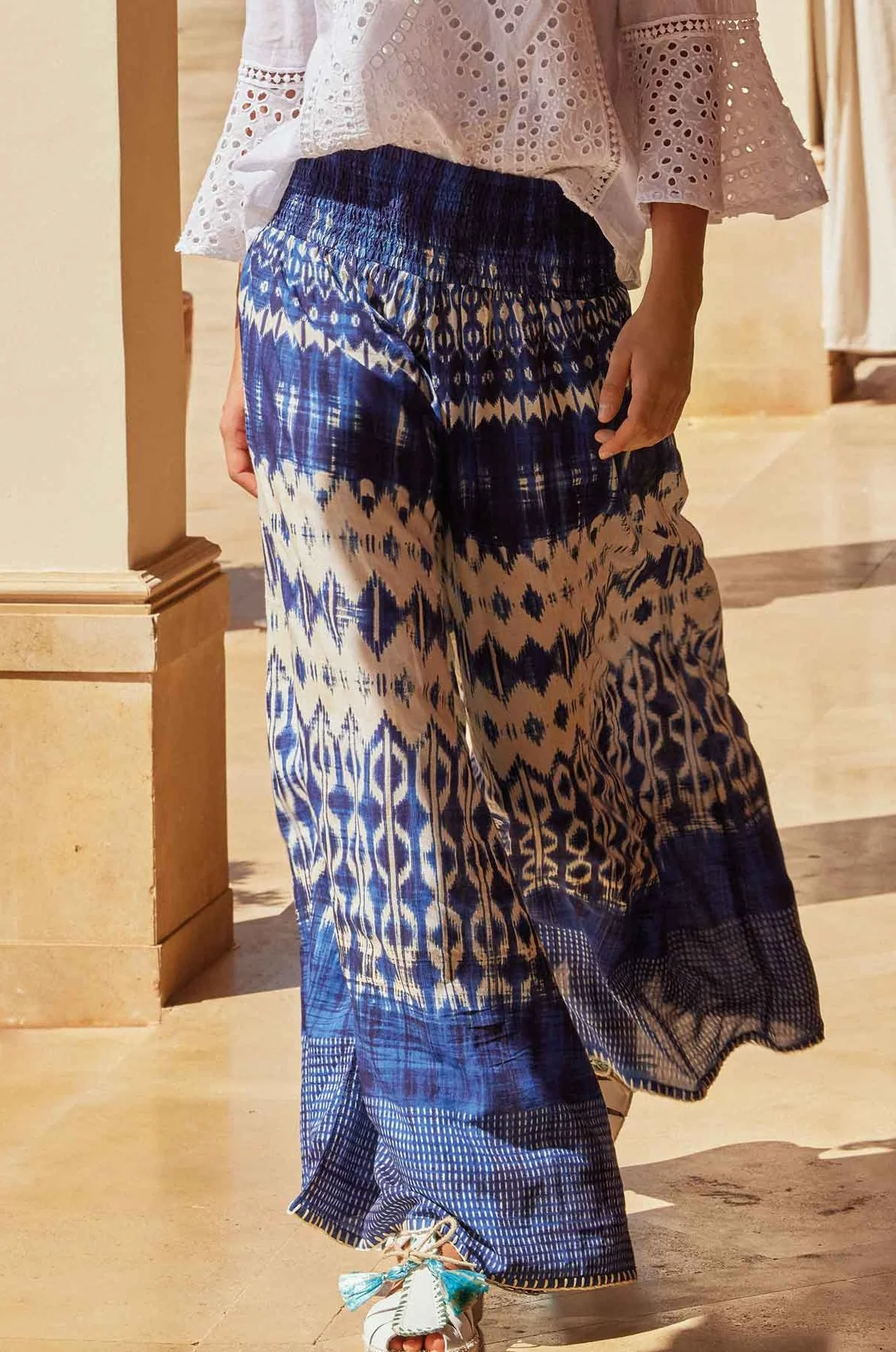 PANTALONI PALAZZO FANTASIA MARBELLA - Image 4