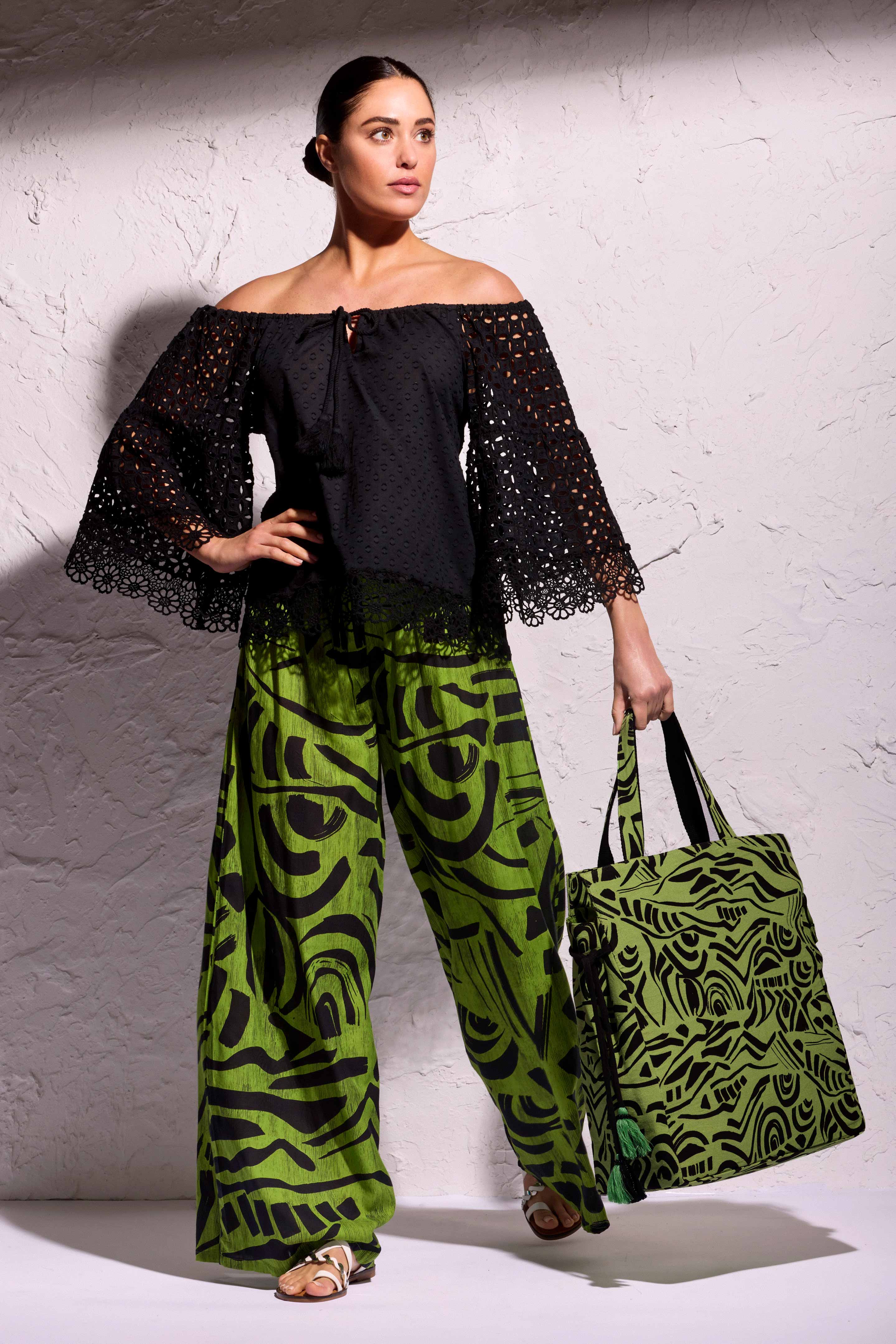 PANTALONI PALAZZO FLOR - Image 3