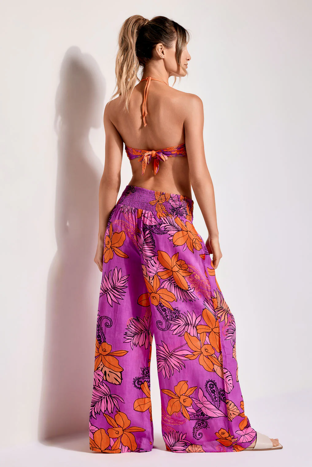 PANTALONI PALAZZO FLOREALE - Image 3
