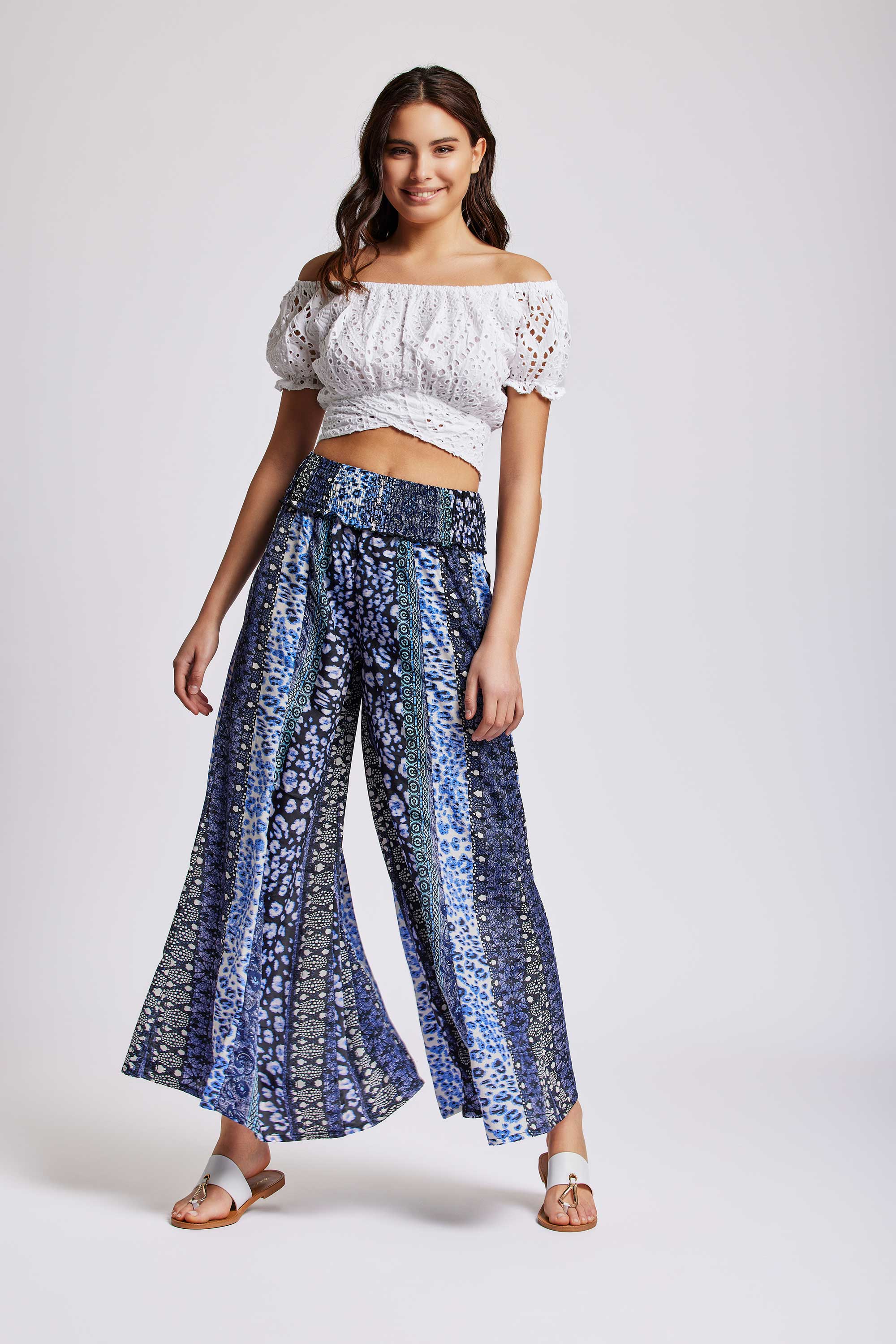PANTALONI PALAZZO FLOREALE E ANIMALIER - Image 3