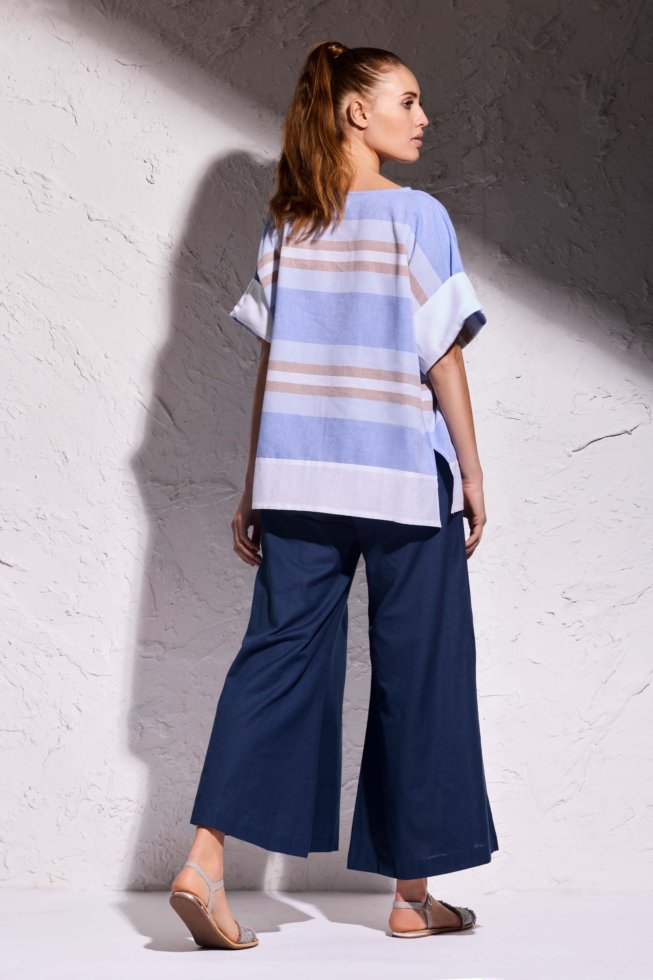 PANTALONI PALAZZO LINO - Image 3
