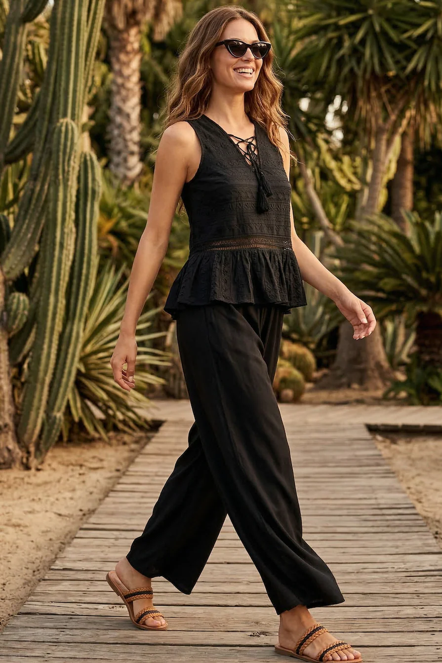 PANTALONI PALAZZO LINO