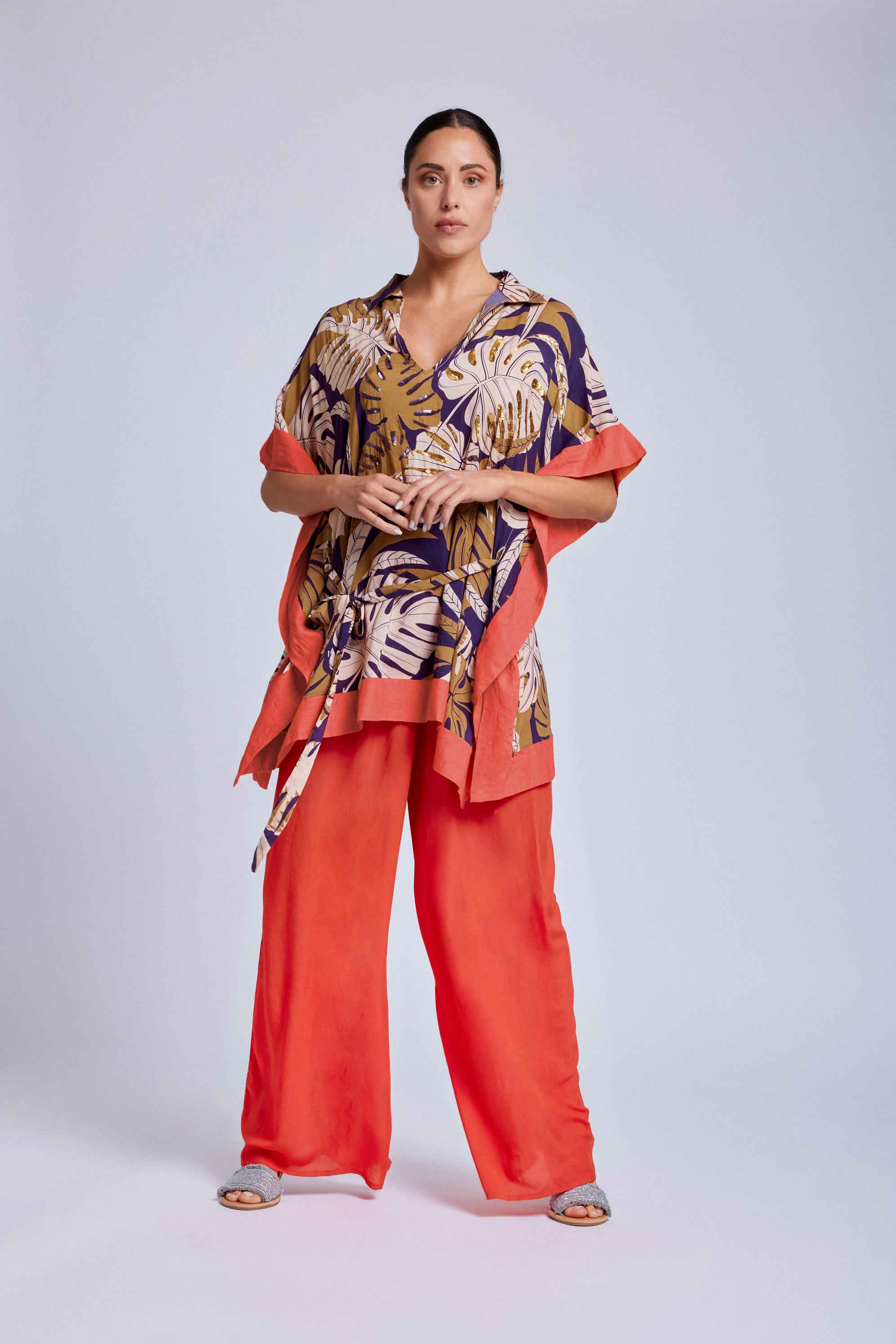 PANTALONI PALAZZO MODAL - Image 2