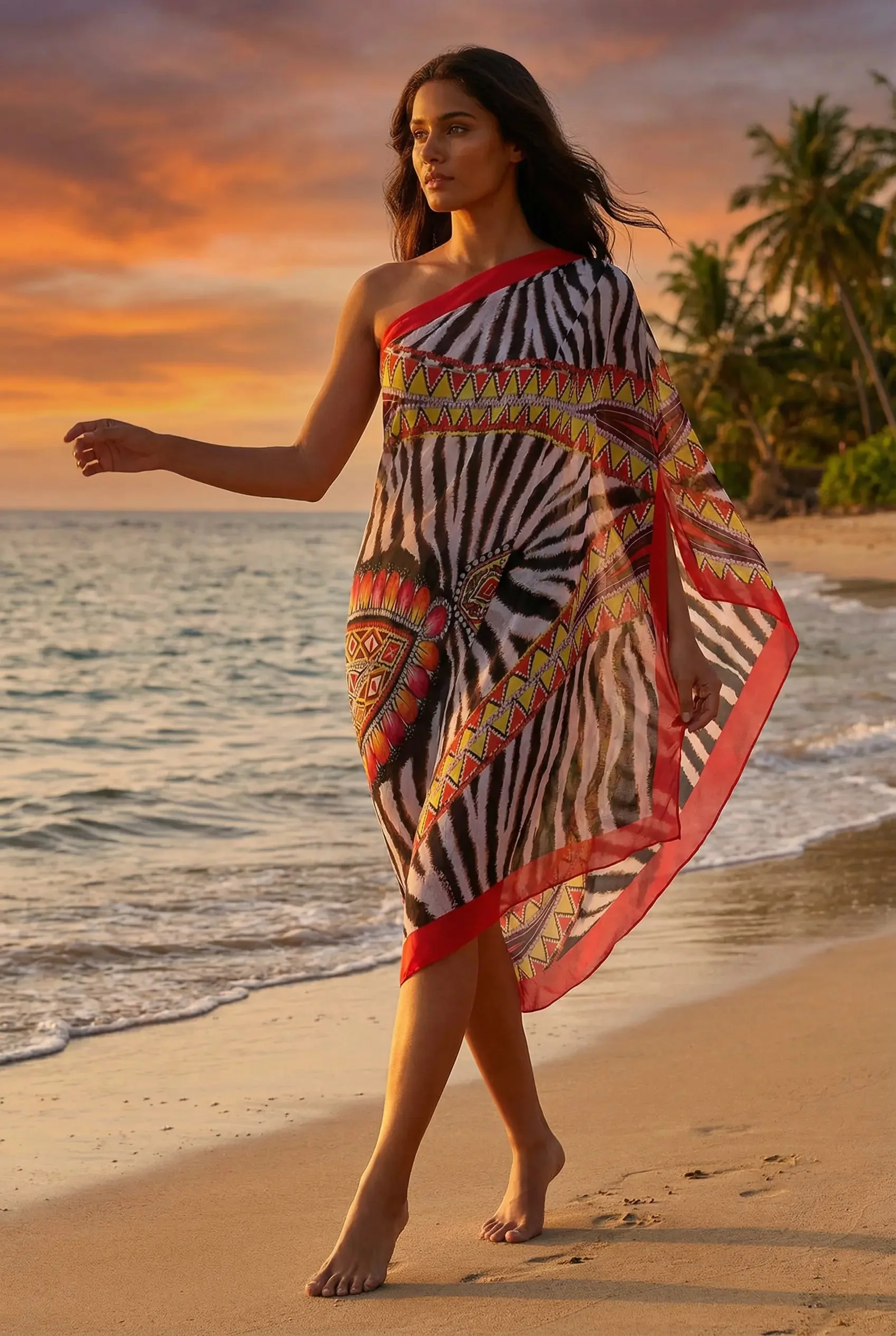 PAREO FOULARD FANTASIA ZEBRATA