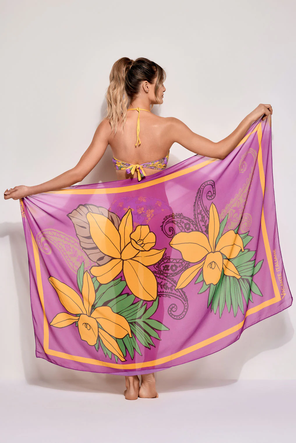 PAREO FOULARD FIORI - Image 3