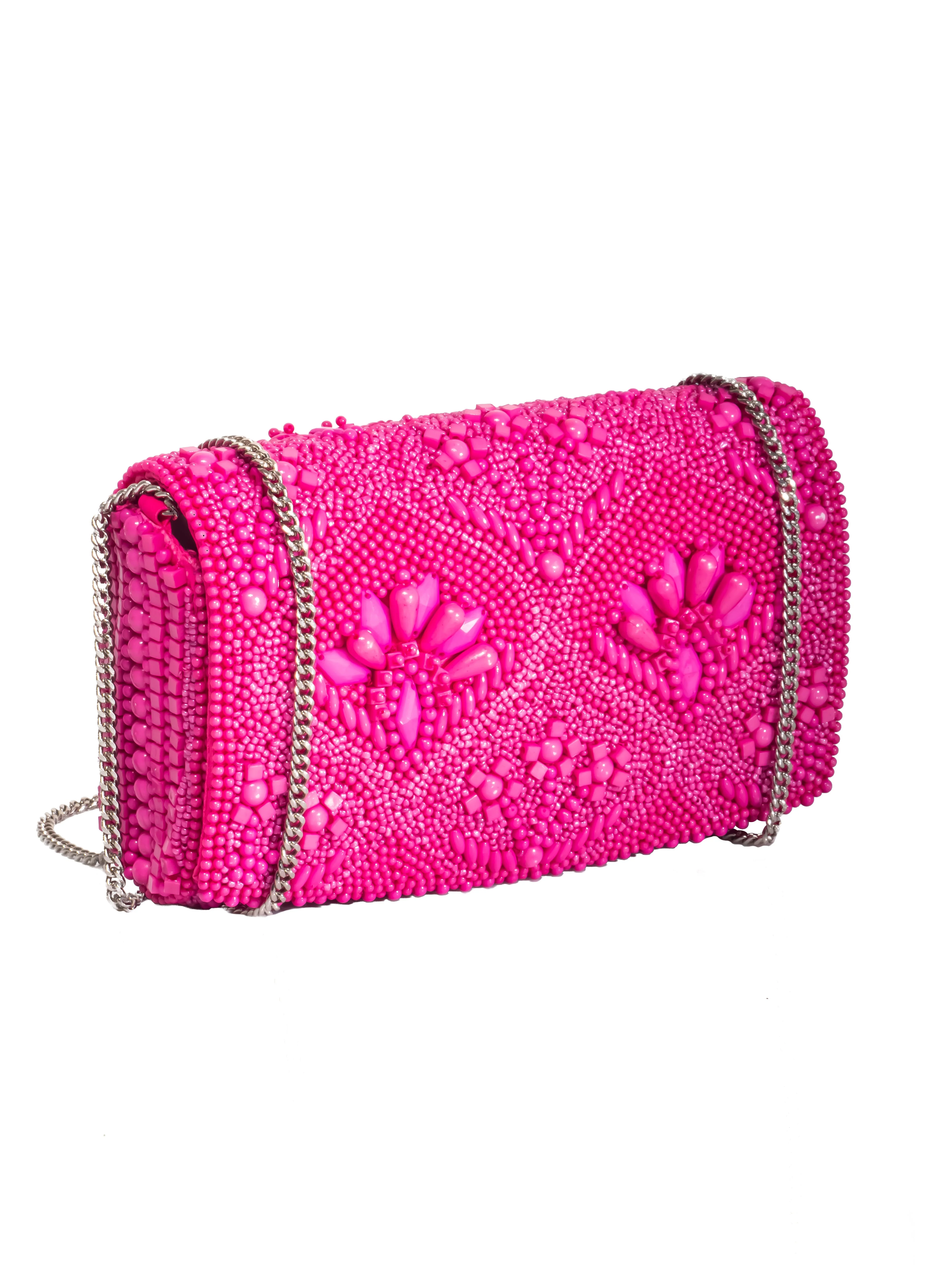 POCHETTE DI PERLINE CON TRACOLLA