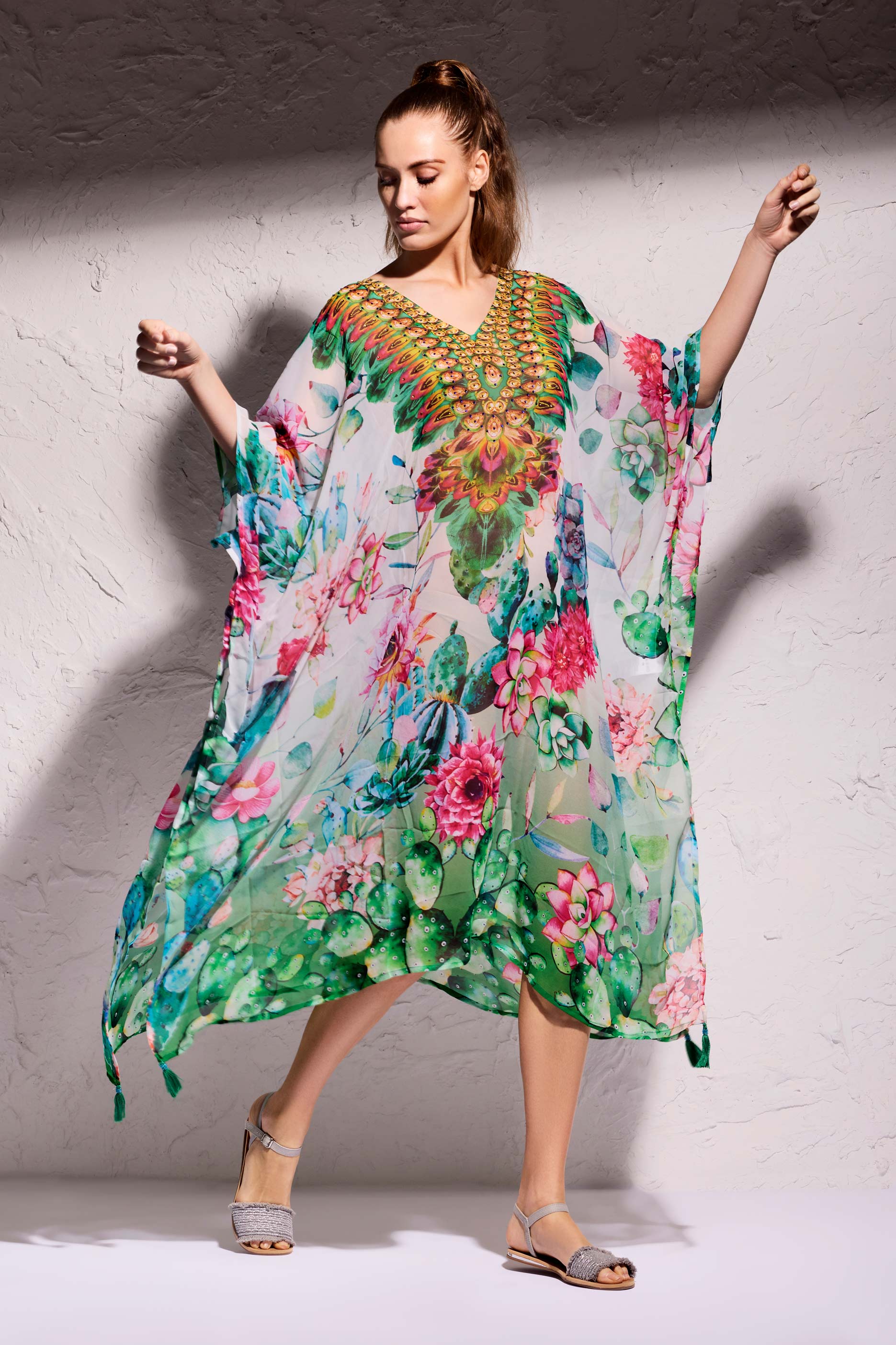 PONCHO A FIORI - Image 3