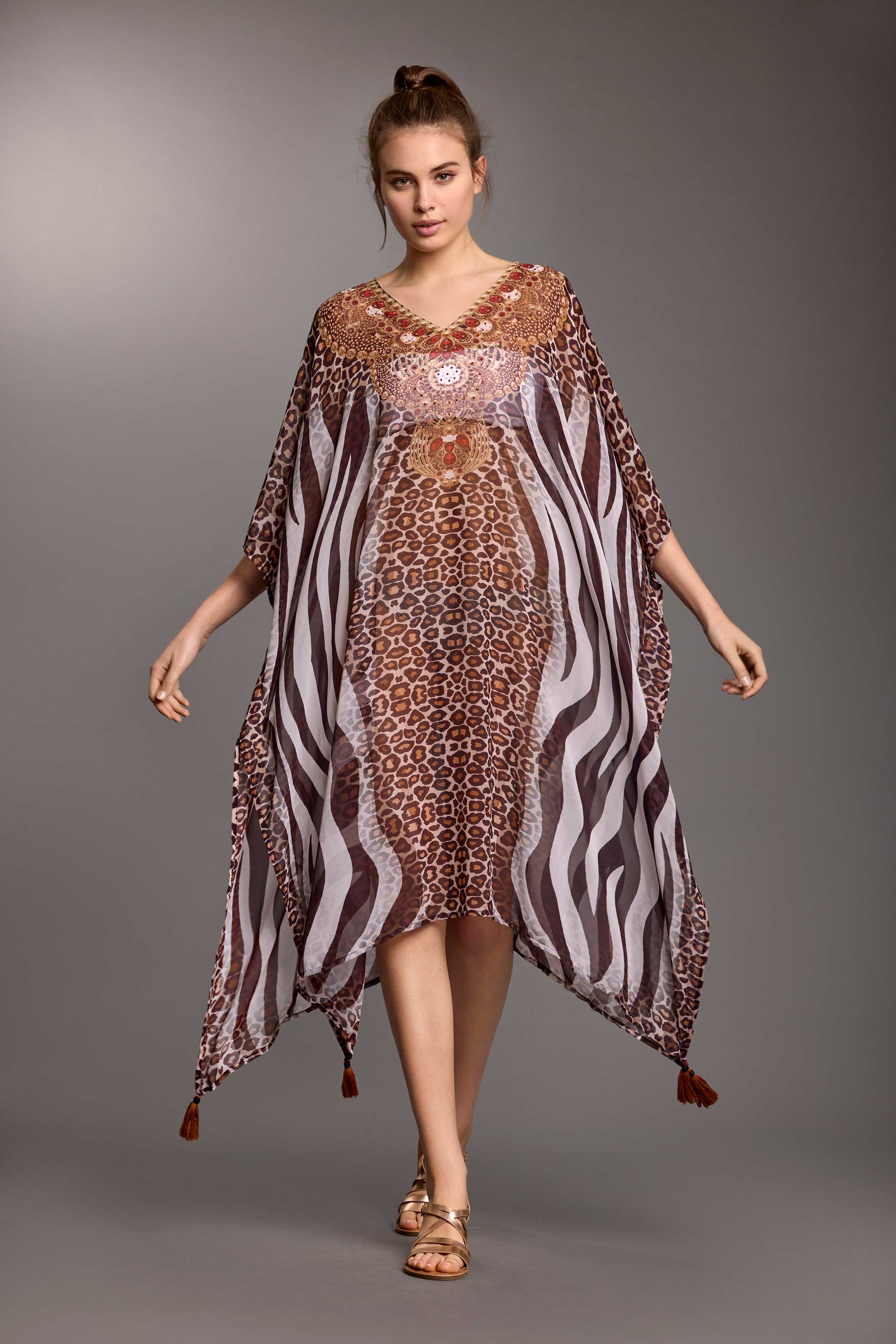PONCHO ANIMALIER ZELMA - Image 2