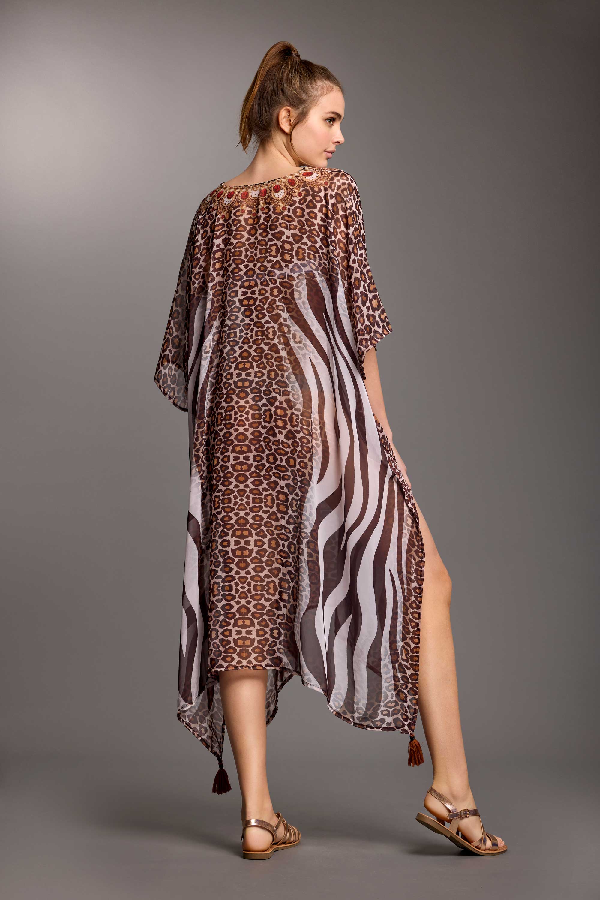 PONCHO ANIMALIER ZELMA - Image 3