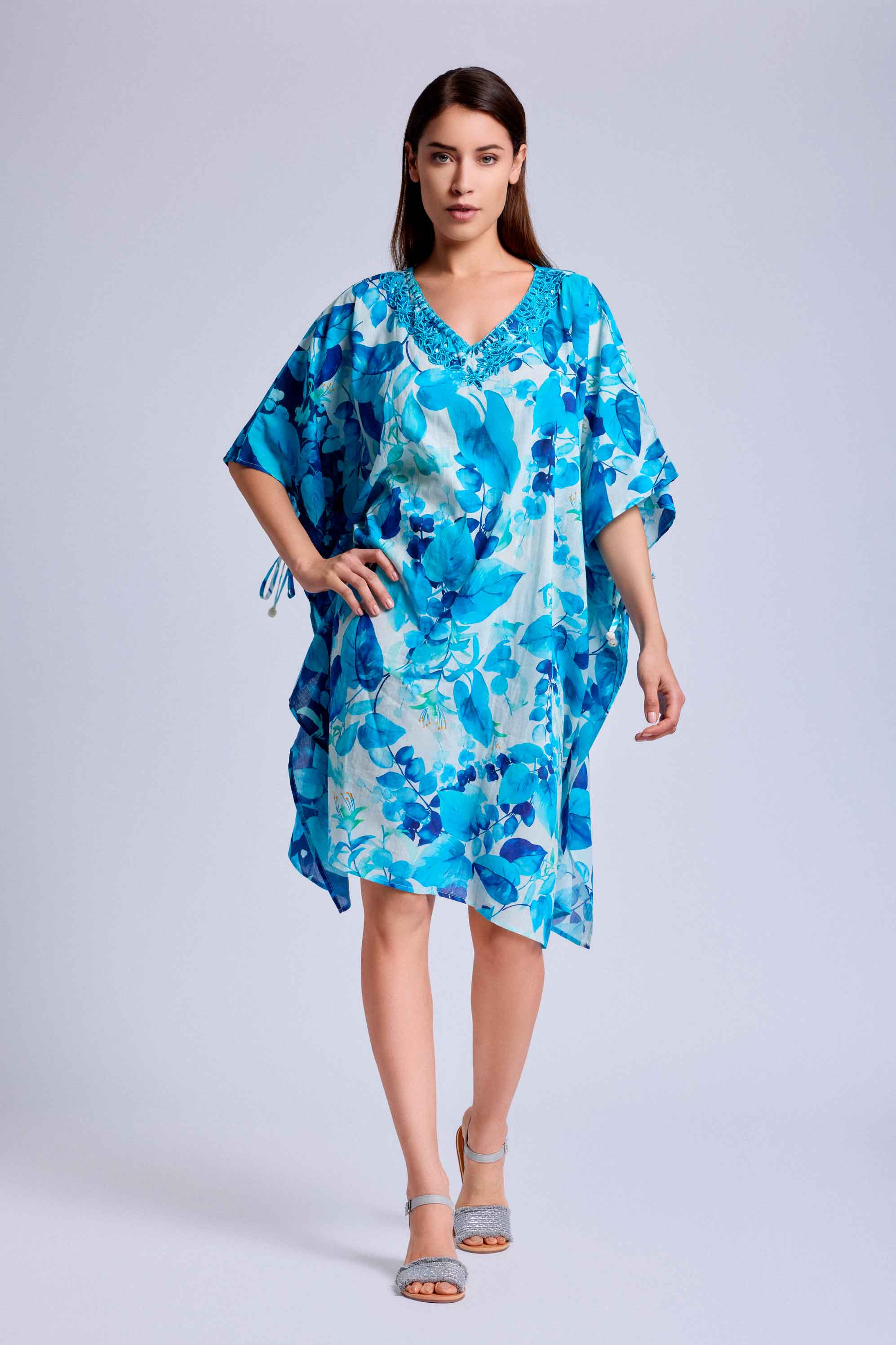 PONCHO FIORI TURCHESI - Image 3