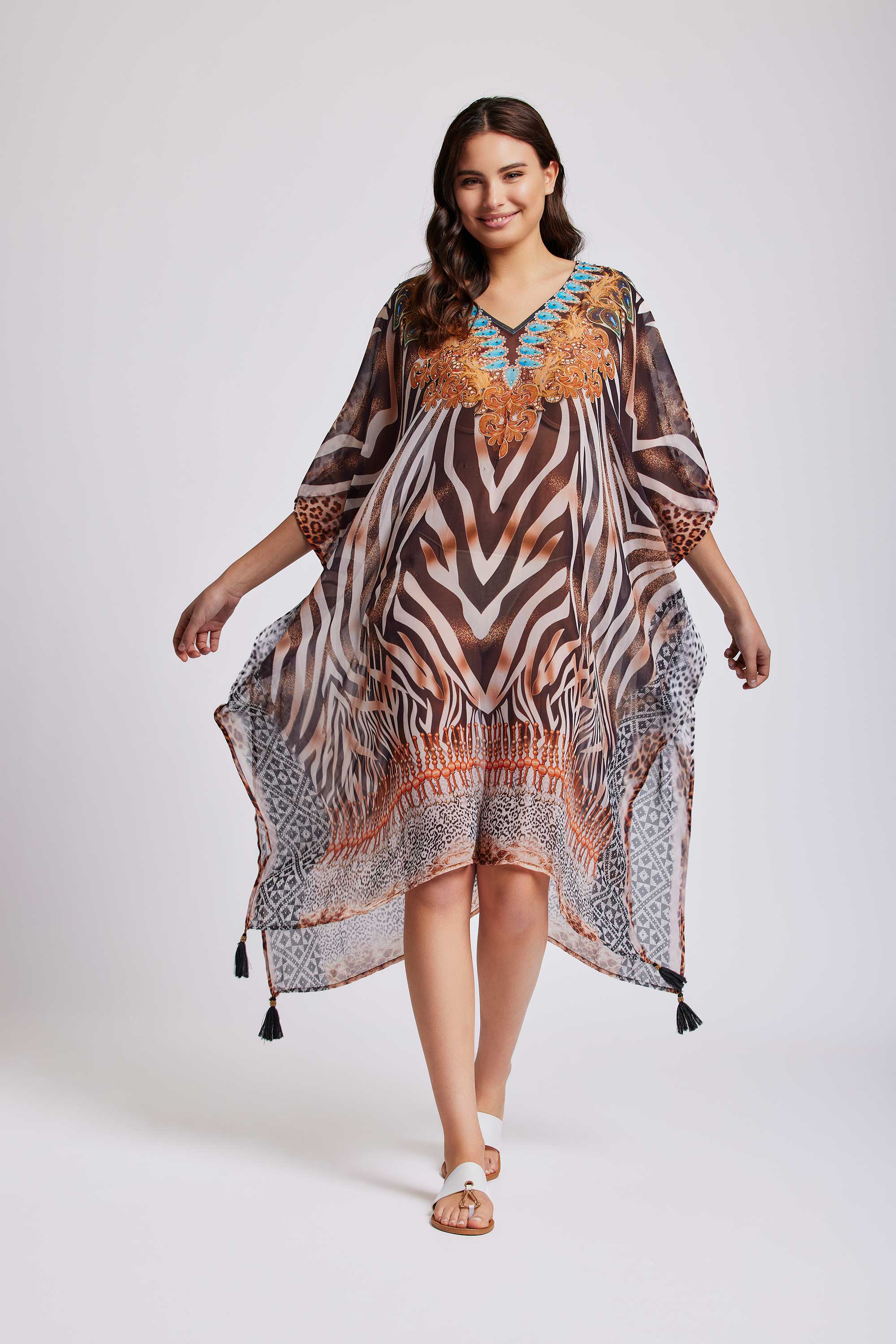 PONCHO LUNGO MOTIVO ANIMALIER - Image 3