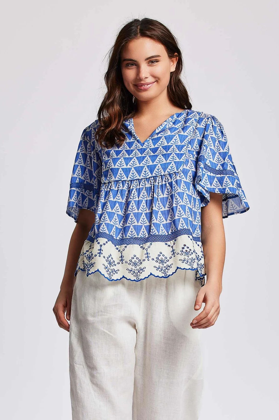 TOP A MANICHE CORTE CHLOE - Image 3